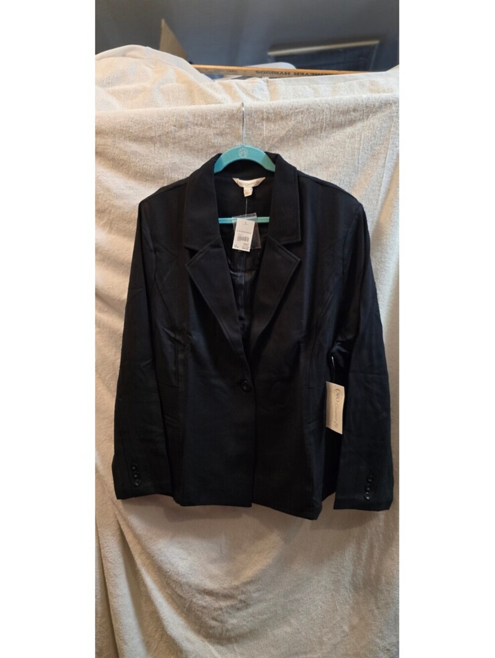 Cato Contour Fit Black Plus Size Blazer Jacket 26/28W